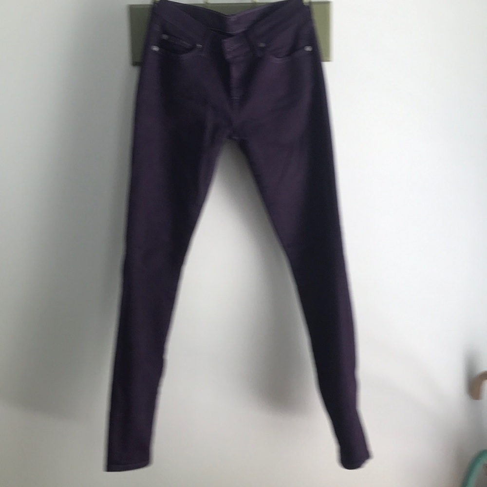 Seven for all mankind 26 purple the skinny